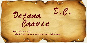 Dejana Čaović vizit kartica